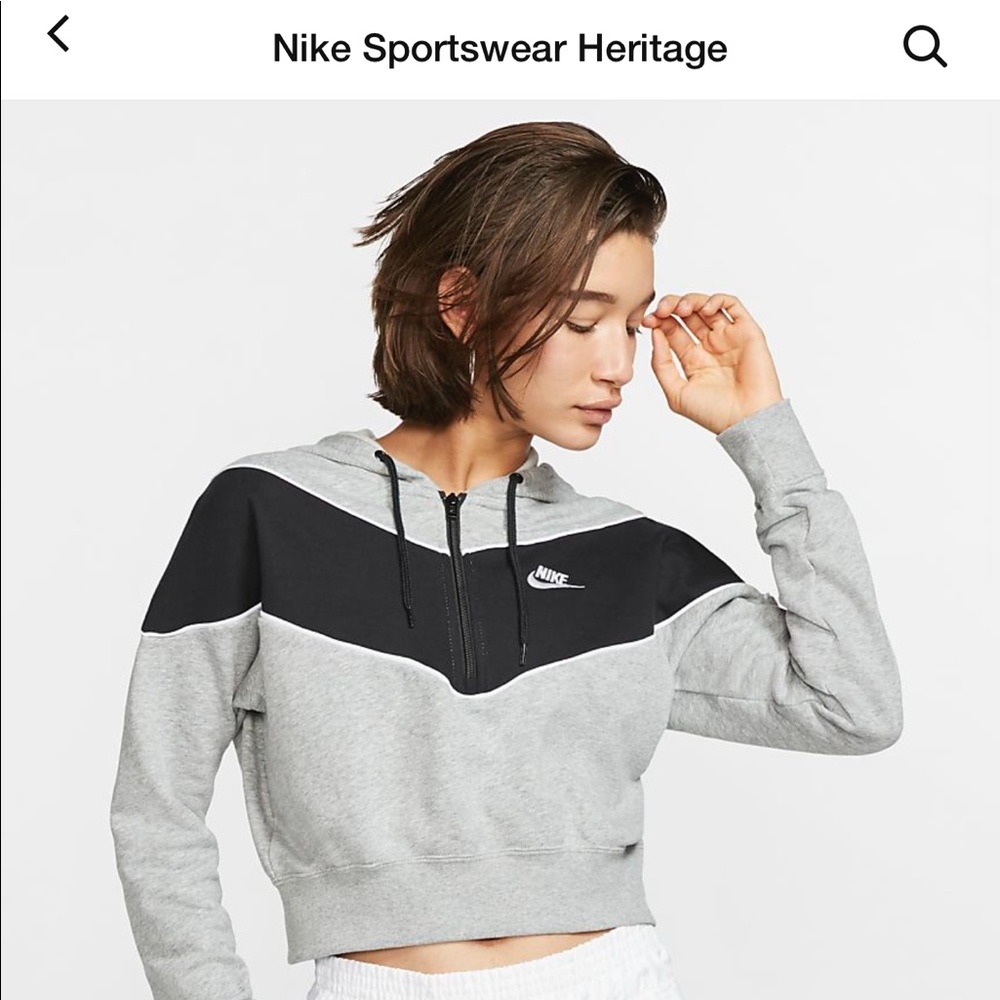 Nike Heritage Cropped Hoodie